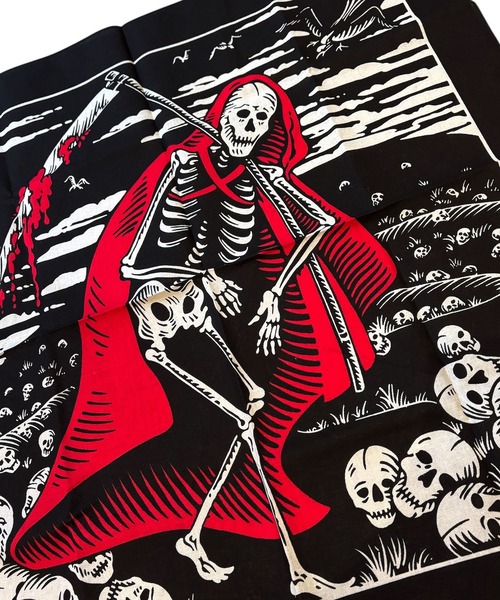 Port（ポート） スカーフ バンダナ リアル スカル バンダナ メンズ