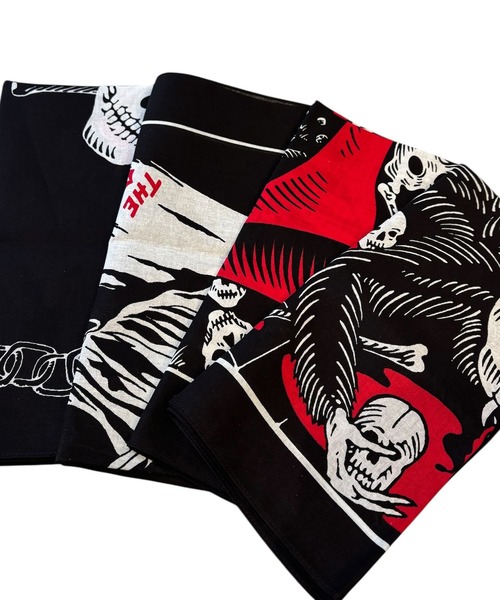 Port（ポート） スカーフ バンダナ リアル スカル バンダナ 「 骸骨