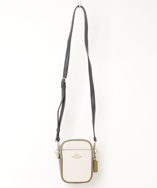 COACH ロゴ入りベージュショルダーバッグ COACH（コーチ） ショルダーバッグ - ベージュ レディース : ZOZOTOWN