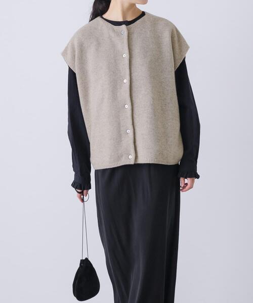 かぐれ ニット セーター ハミルトン2WAYベスト レディース : ZOZOTOWN
