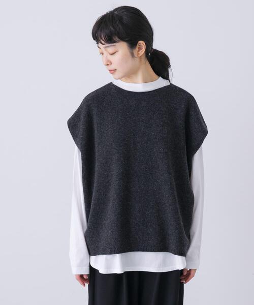 かぐれ ニット セーター ハミルトン2WAYベスト レディース : ZOZOTOWN