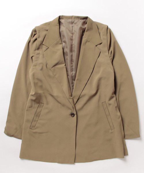 「AIC.」 2WAYテーラードジャケット FREE イエロー レディース_画像8