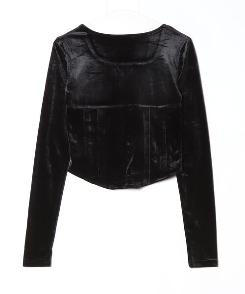 「duei」 長袖カットソー FREE ブラック レディース_画像2