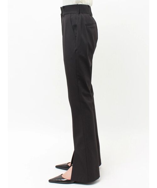 パンツ スリットスリムパンツ レディースの画像
