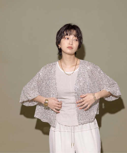 「Eimee Law」 ボレロ 38 ベージュ レディース_画像5