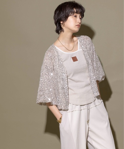 「Eimee Law」 ボレロ 38 ベージュ レディース_画像6