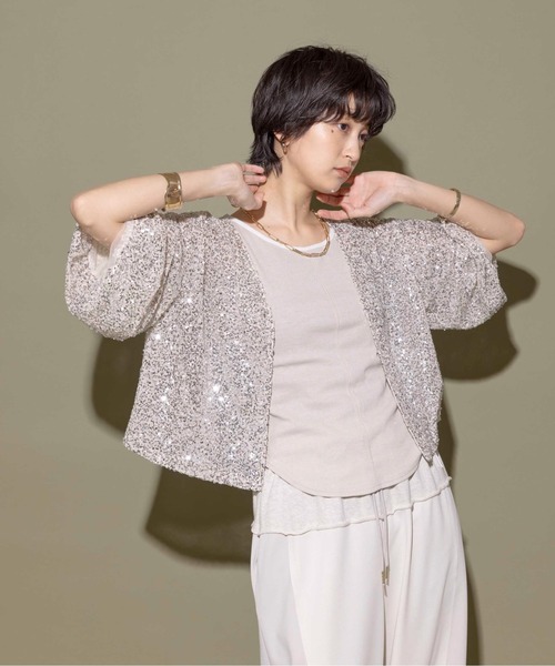「Eimee Law」 ボレロ 38 ベージュ レディース_画像7