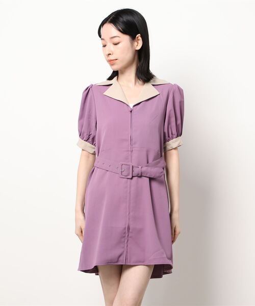 「jouetie」 半袖ワンピース MEDIUM ブラック レディース_画像2