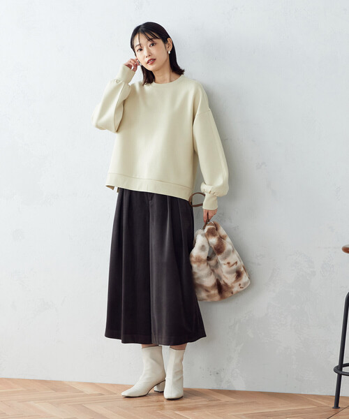 「COMME CA ISM」 パンツ MEDIUM ベージュ レディース_画像7