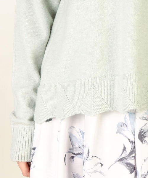 「LAISSE PASSE」 長袖ニット MEDIUM ミント レディース_画像4