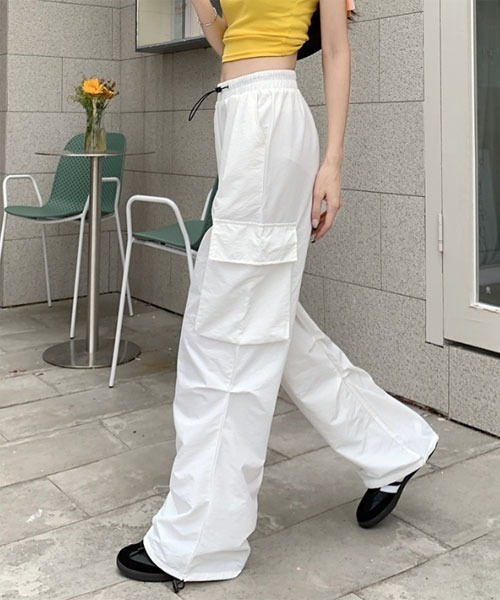 VIBGYOR Women カーゴパンツ 「Mayree」イージー ドローコード カーゴ