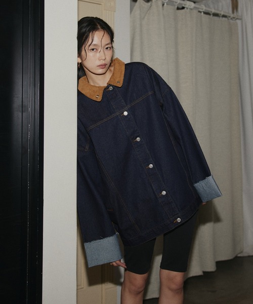 SLY（スライ） デニムジャケット gジャン LEOPARD 4XL DENIM JK-D