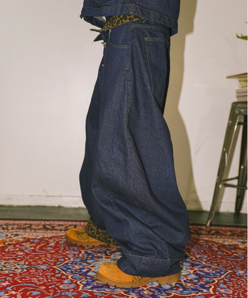 centimeter（センチメーター） ジーンズ Rigid denim fireman pants