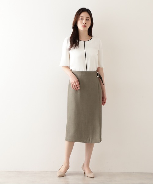 「NATURAL BEAUTY BASIC」 半袖ブラウス SMALL ブラウン系その他 レディース_画像7