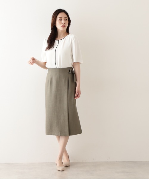 「NATURAL BEAUTY BASIC」 半袖ブラウス SMALL ブラウン系その他 レディース_画像8