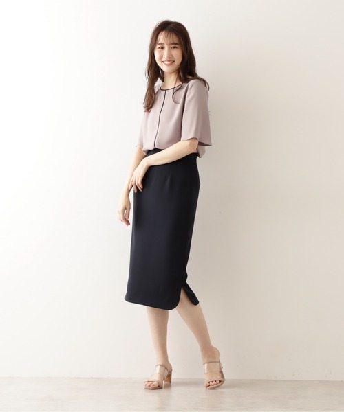 「NATURAL BEAUTY BASIC」 半袖ブラウス SMALL ブラウン系その他 レディース_画像9
