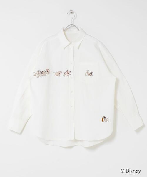 KBF（ケービーエフ） ブラウス シャツ Disney/刺繍シャツ レディース 