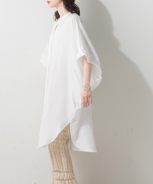 「terrace」 半袖ワンピース MEDIUM オフホワイト レディース_画像2