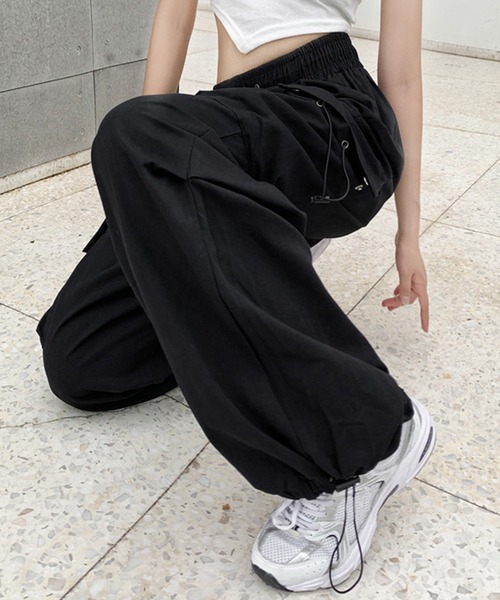 「DAY CLOSET」 カーゴパンツ S ブラック レディース_画像6