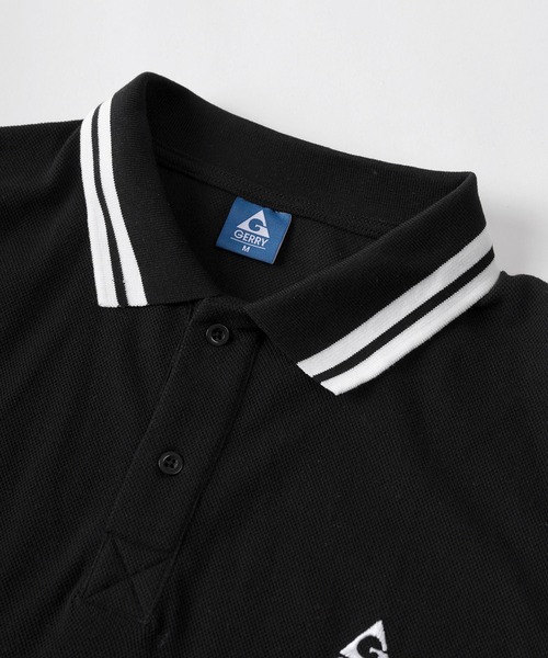 RRL ブラックポロシャツ(^o^)／ GERRY（ジェリー） ポロシャツ 「70」「GERRY/ジェリー」ワンポイント