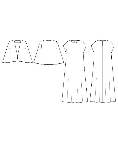 ワンピース 卒業式 喪服・礼服「洗えるフォーマル」ケープジャケット＆Aラインワンピース2点セットの画像