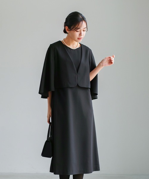 喪服 ワンピース 夏 半袖 卒業式 喪服・礼服「洗えるフォーマル
