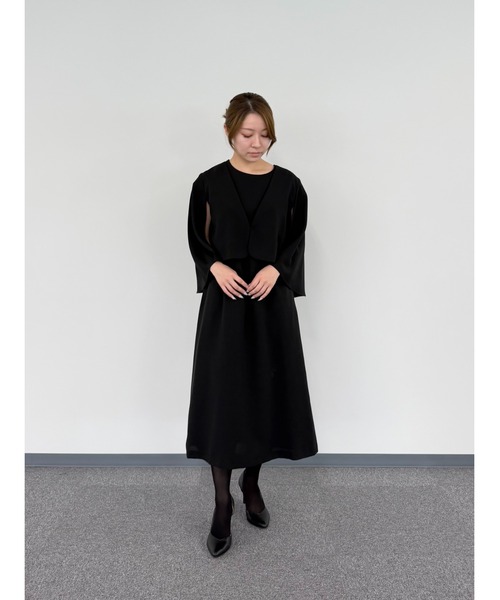 喪服 ワンピース 夏 半袖 卒業式 喪服・礼服「洗えるフォーマル