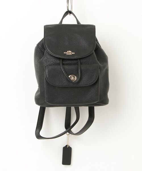 COACH（コーチ） ワンポイントリュック - ブラック レディース