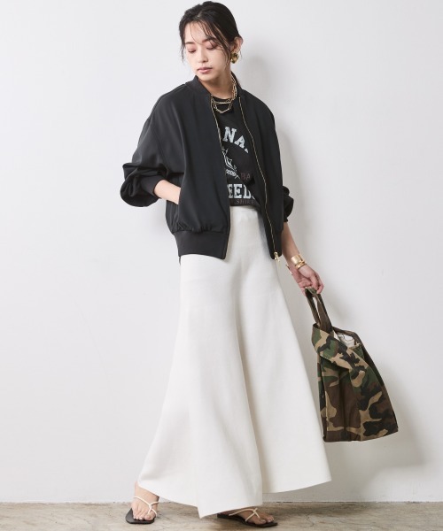 「CHIC STYLE」 ブルゾン M ブラック レディース_画像4