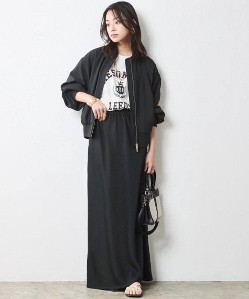 「CHIC STYLE」 ブルゾン M ブラック レディース_画像5