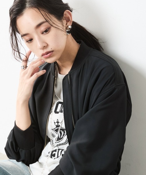 「CHIC STYLE」 ブルゾン M ブラック レディース_画像7