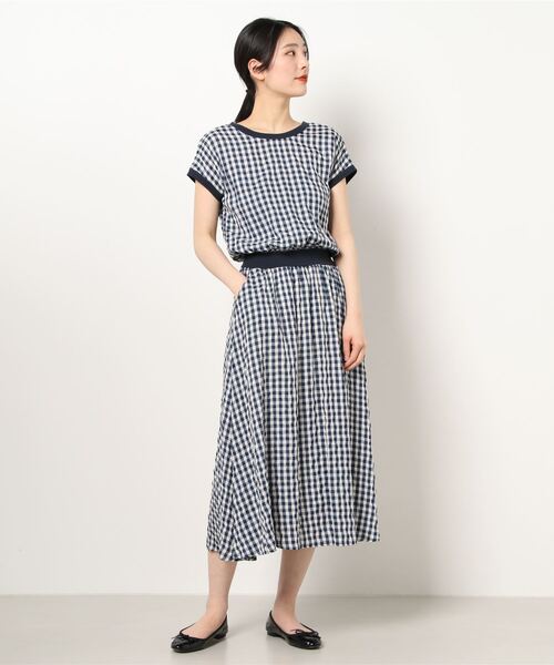 「PREFERIR」 半袖ワンピース MEDIUM ブラック レディース_画像3