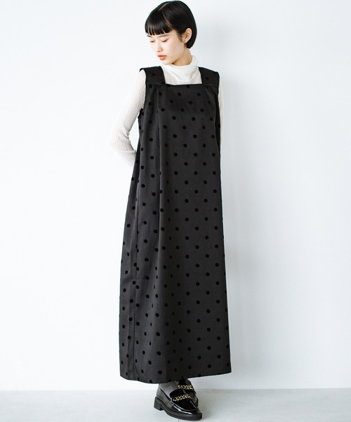 「haco!」 「KAKKO」ノースリーブワンピース MEDIUM グレー レディース_画像8
