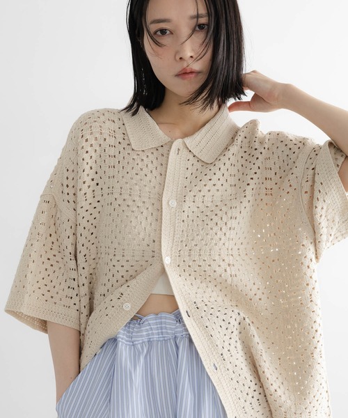 LOWRYS FARM（ローリーズファーム） シャツ 「LFM(U)」クロシェア