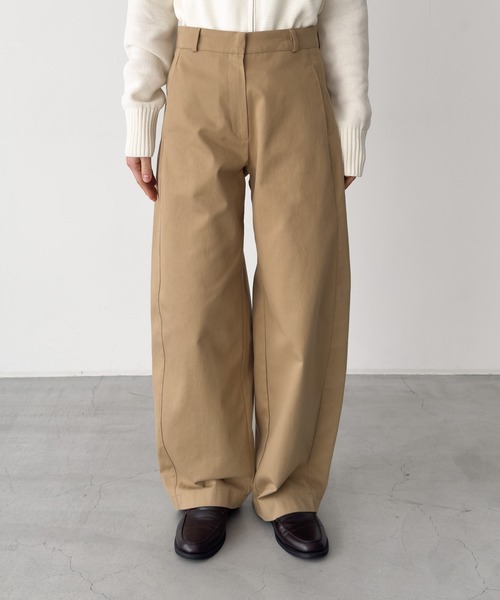 「CANAL JEAN」 「el mar」パンツ SMALL ベージュ レディース_画像2