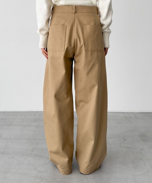「CANAL JEAN」 「el mar」パンツ SMALL ベージュ レディース_画像4