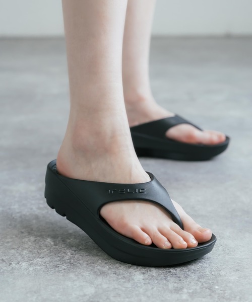 TELIC（テリック） 厚底 リカバリーサンダル サンダル 夏 W-FLIPFLOP