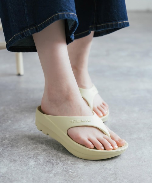 TELIC（テリック） 厚底 リカバリーサンダル サンダル 夏 W-FLIPFLOP