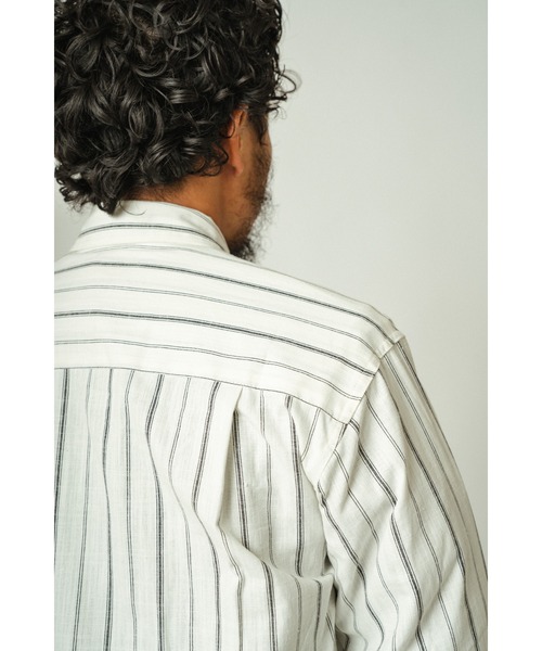 「BIG MIKE」 長袖シャツ MEDIUM ネイビー メンズ_画像5
