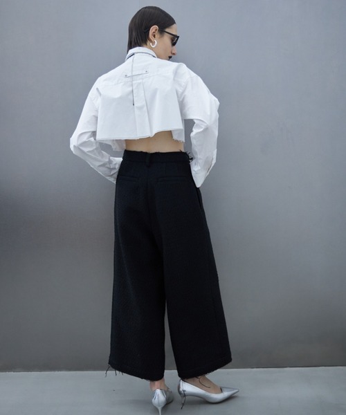 「JOSE MOON」 クロップドパンツ 36 ブラック レディース_画像2