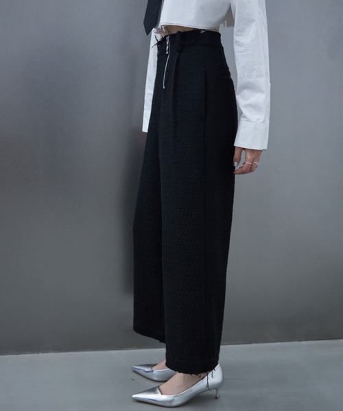 「JOSE MOON」 クロップドパンツ 36 ブラック レディース_画像7