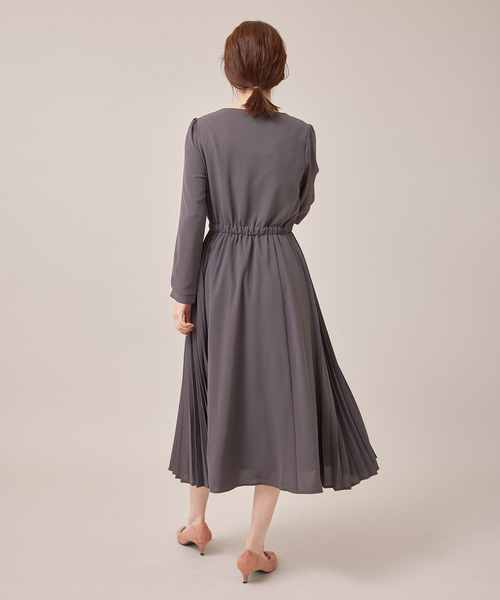 「Jayro」 長袖ワンピース M チャコールグレー レディース_画像2