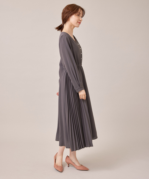 「Jayro」 長袖ワンピース M チャコールグレー レディース_画像4