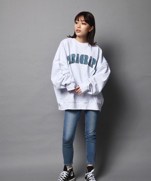 [PARAGRAPH]★韓国大人気★EMBROIDERY LOGO SWEATSHIRT No.38 Paragraph ( パラグラフ ) 21FW EMBROIDERY LOGO SWEATSHIRT No