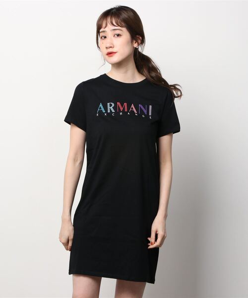 ワンピース A X アルマーニ エクスチェンジ カラフルロゴ Tシャツワンピース Zozotown Paypayモール店 通販 Paypayモール