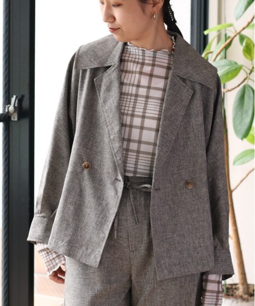 カネコイサオ　モチーフ付きテーラードジャケット CREDONA（クレドナ） ジャケット テーラードジャケット SAVILE WOOL