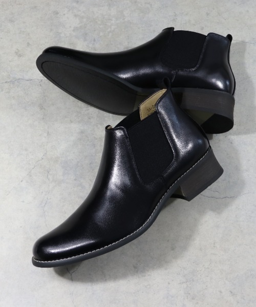 DEDESKEN（デデスケン） ブーツ 本革 ラウンドトゥレザーブーツ メンズ