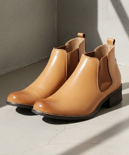 DEDESKEN（デデスケン） ブーツ 本革 ラウンドトゥレザーブーツ メンズ