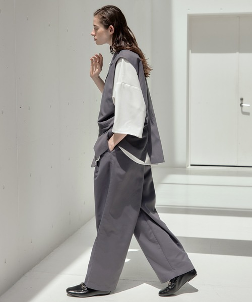 fennel ジレ　グレー　ベスト　スリット　9号 trim_ofknk_item744bd62c901c11e