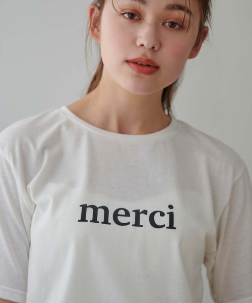 Edit Sheen tシャツ Tシャツ メルシーロゴTシャツ : ZOZOTOWN